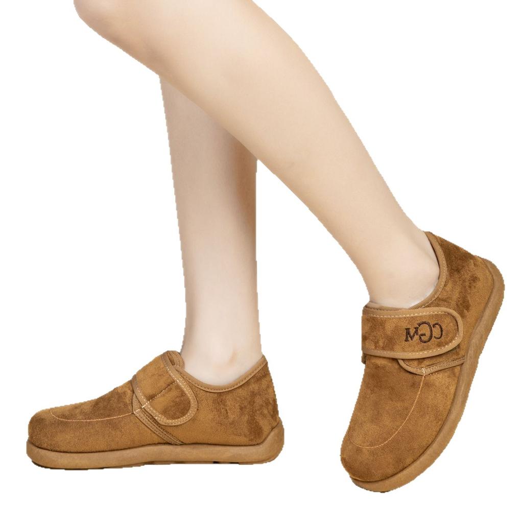 New cotton shoes Velcro warm cotton boots velvet soft sole comfortable cotton shoes