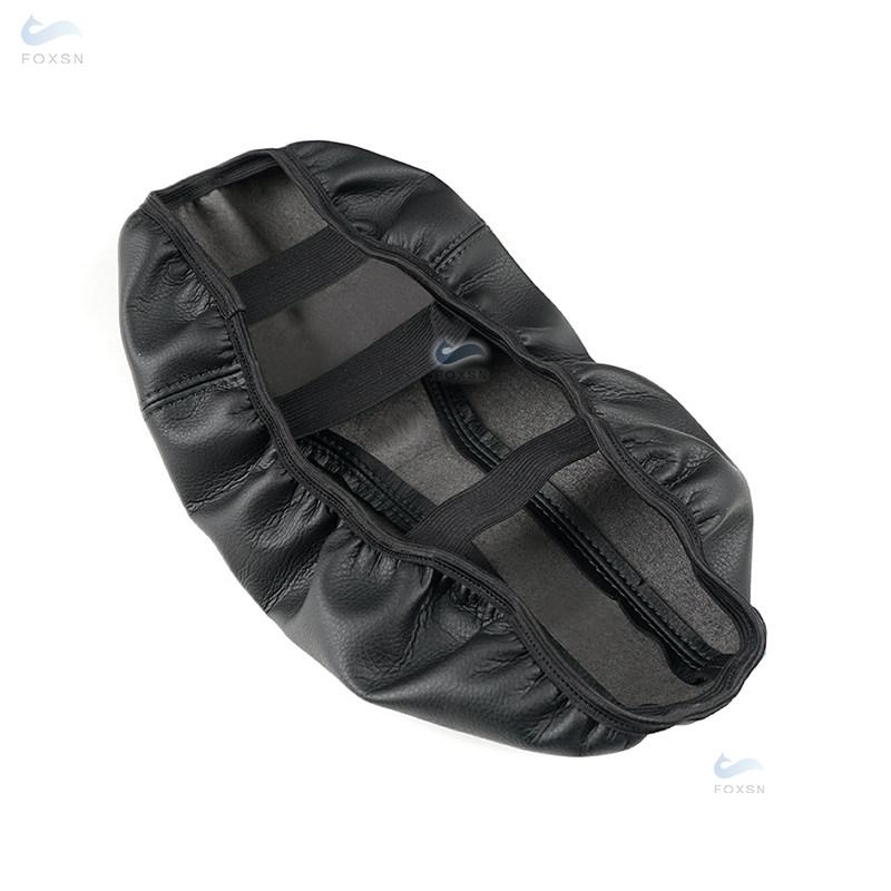 For Nissan X-Trail Rogue 2014 -  Microfiber Leather Interior Center Console Lid Armrest Box Cover Elastic Band Trim Black