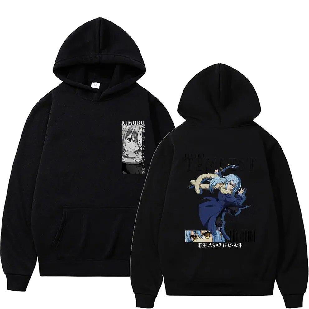 Anime That Time I Got Reincarnated As A Slime Rimuru Tempest Double Sided Print Hoodie Unisex Women Fashion High Quality Sweatshirt