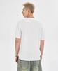 MAKEITTO Henley Neck Waffle Short Sleeve T-Shirt_White