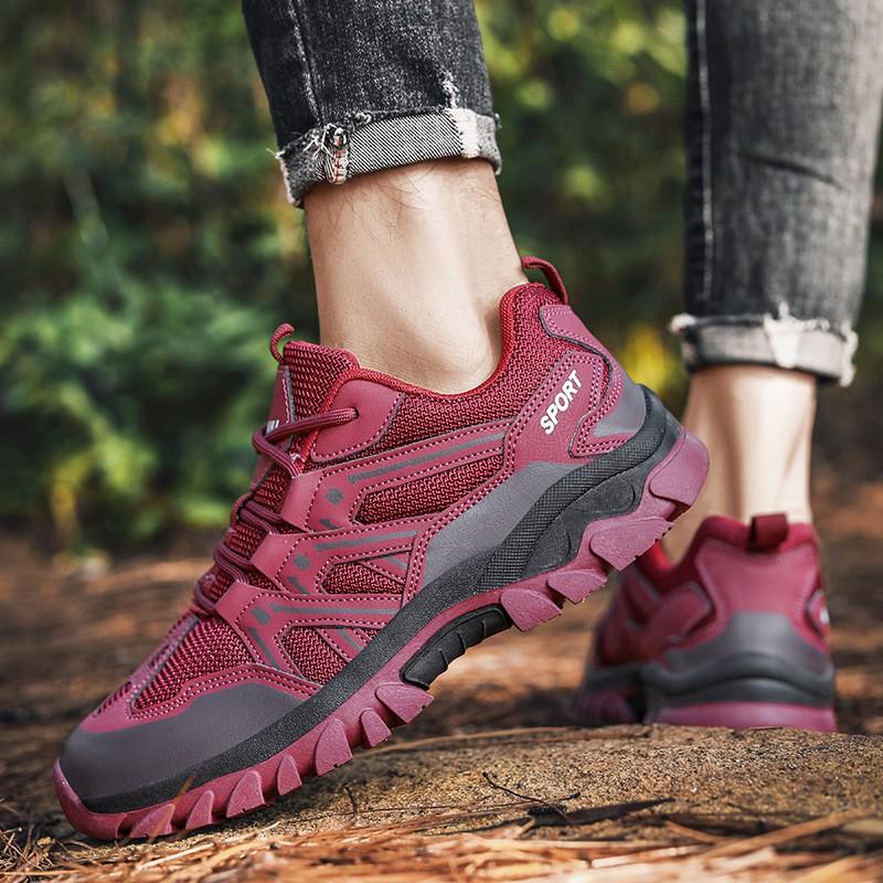Unisex Lightweight Hiking Shoes Outdoor Trail Walking Breathable Mesh Sneakers Non-Slip Trekking Footwear