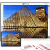 Diamantmaleri Louvre Museum Broderi Korssting Rhinestone Home Decor