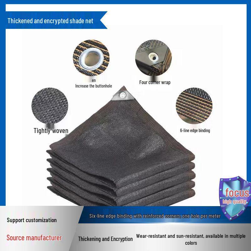 Encrypted Thickened Shade Net for Greenhouse, Fish Pond, Balcony, Rooftop, Carport – Sun Protection & Dustproof.