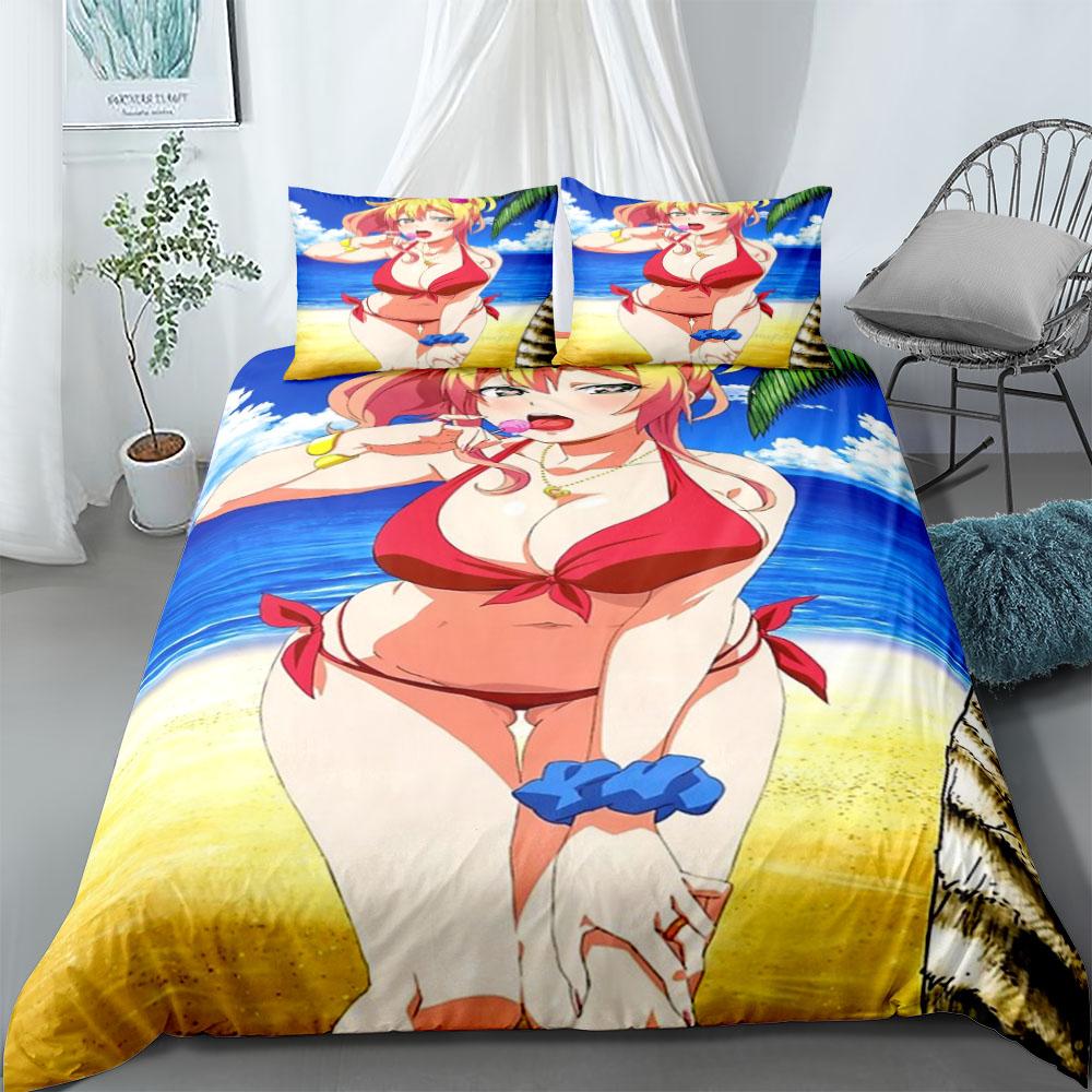 Yame Yukana Duvet Cover Set without sheet King Queen Double Full Twin Single Size Bed Linen Set