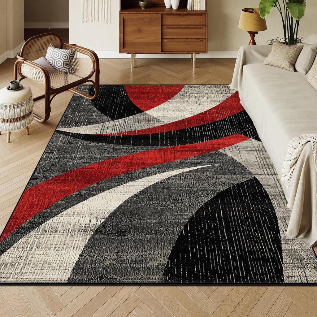 Modern Golden Geometry Carpet for Living Room Light Luxury Rug for Bedroom Decor Large Area Lounge Sofa Side Floor Mats alfombra