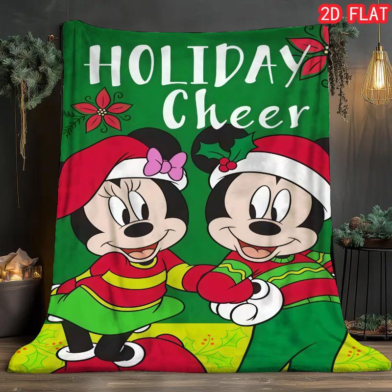 

Super Soft Mickey Mouse Flannel Blanket Warm Lightweight Blanket for Bed Sofa Office Home Decor Gift 75x90cm