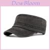 Berretto piatto in cotone da uomo con protezione solare, cappello casual estivo per sport all'aperto