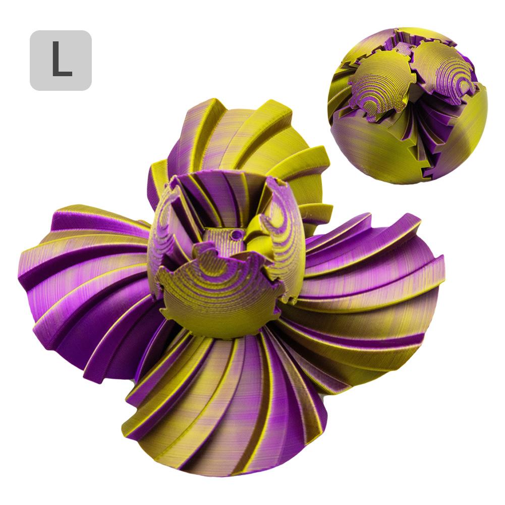 3D Printed Gear Ball Rotating Toy 3D Printed Rotating Gear Ball Desktop Innovative Decorative Model Gift for Kids and Adults