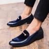 New Men Dress Shoes Shadow Patent Leather Luxury Fashion Groom Wedding Shoes Men Luxury Italian Style Oxford Shoes Big Size 48