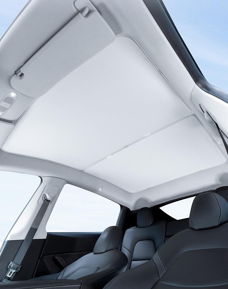 Tesla Model 3/Y Sunroof Sunshade: Heat-Blocking Roof Insulation Accessory