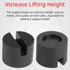 Durable Car Jack Rubber Pad Slotted Rail Hydraulic Slotted Jack Stand Pad Wear Resistant Floor Socket Car Lift Repair Tool