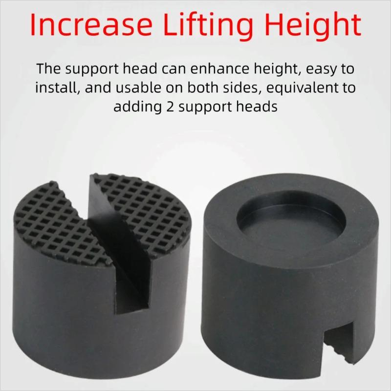 Durable Car Jack Rubber Pad Slotted Rail Hydraulic Slotted Jack Stand Pad Wear Resistant Floor Socket Car Lift Repair Tool
