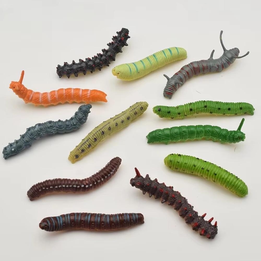 12 Pcs/Set Plastic Simulation Snake Lifelike Simulation Animal Model  Kids Gifts,Toys Games