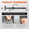100-10set Self-locking Nylon Universal Cable Tie Buckle Heavy Duty Zip Ties with Pin & Button Car Daily Repair Fastening Strap