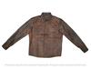 Party Stylish Real Handmade Ανδρικό Πουκάμισο Καφέ Επίσημο Casual 100% Lambskin Leather