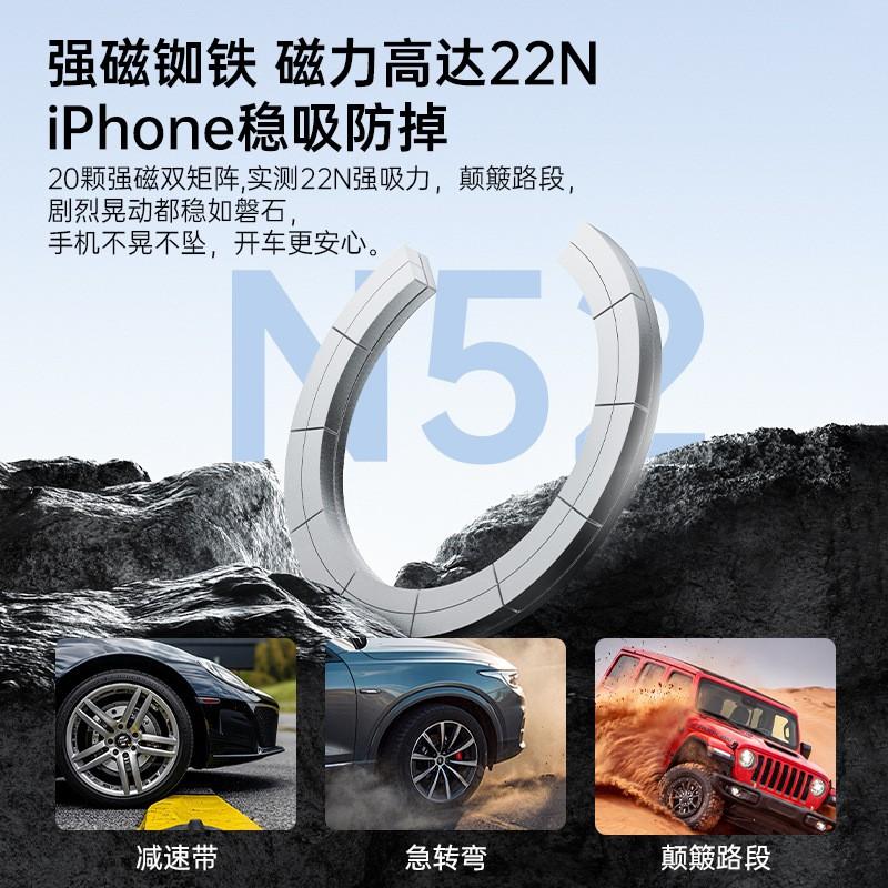 Magnetic Phone Ring Holder Stand With Rotating Base Car Dashboard Desk Home Office Use Zinc Alloy ABS
