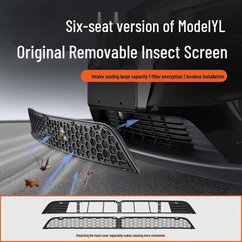 Tesla Model Y 6-Seater Insect Net Grille Protector and Air Intake Cover