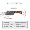 Forged Kitchen Meat Cleaver Chef Slicing Knife Stainless Steel Fish Vegetable Cutter with Wood Handle Butcher Cutting Tool