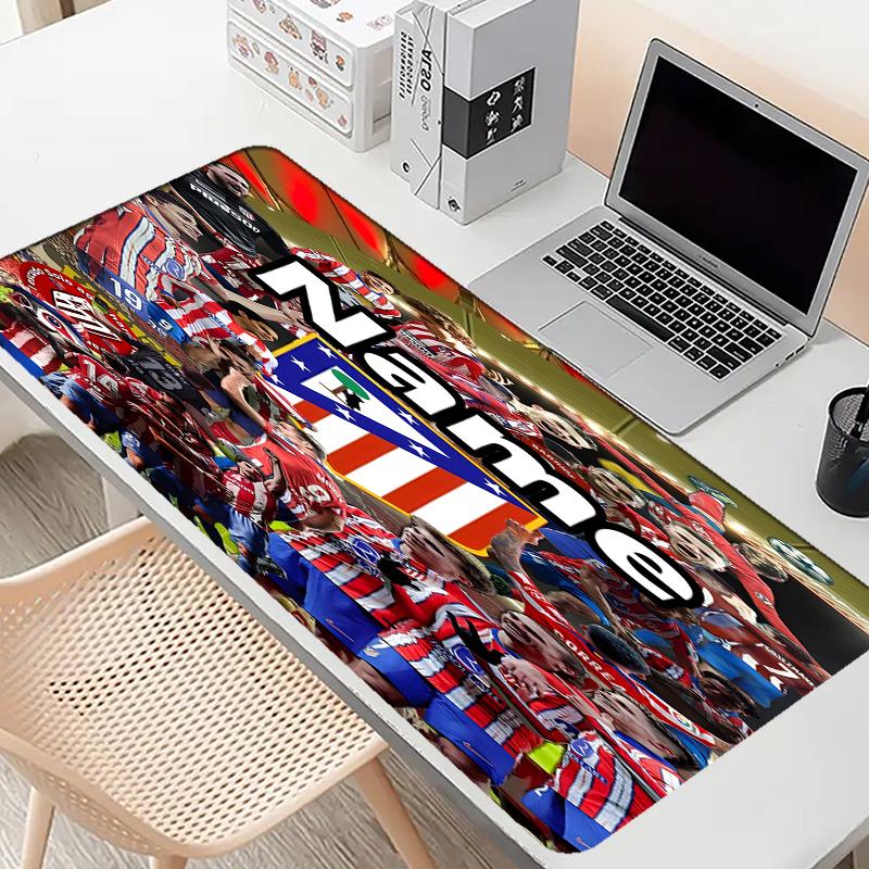 Custom Name Personalized football team Pattern Mousepad, Laptop PC Desk Mat, Decorative Desk Mat for Home Keyboard Pad Gift