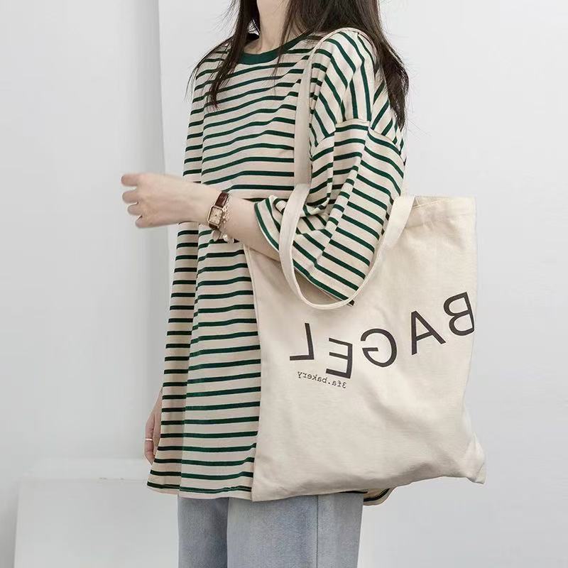 

Japanese retro striped short-sleeved t-shirt women s summer new Korean version loose lazy style versatile student top S