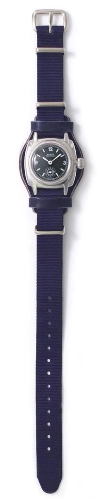 [Vague Watch Company] Wristwatch COUSSIN MIL (Cushion Mil) GUIDI & ROSELLINI with Leather Base CO-S-007-05NV Blue