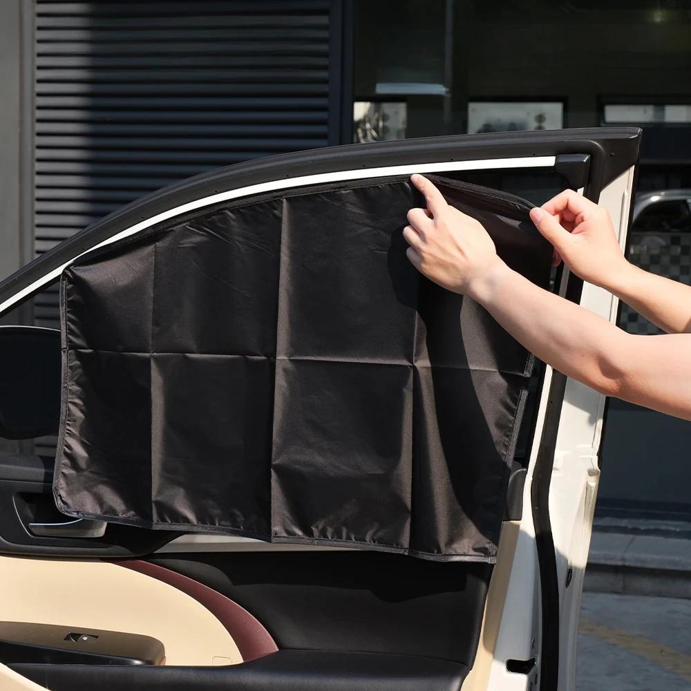 Magnetic Car Sunshade UV Protection Curtains Sun Shield Cover Double Sides Auto Window Sun shade Protector Cover Accessories