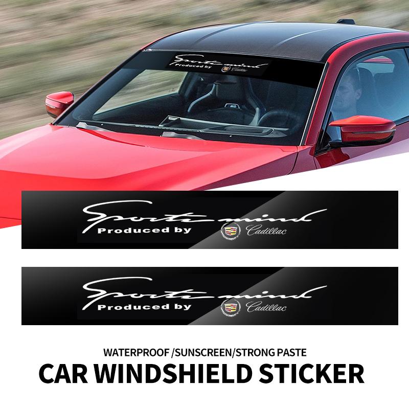 Car Front Windshield Stickers Front and Rear Decorative Decals Sticker for Cadillac Logo SRX XT4 XT5 XT6 ATS XTS CTS CT6