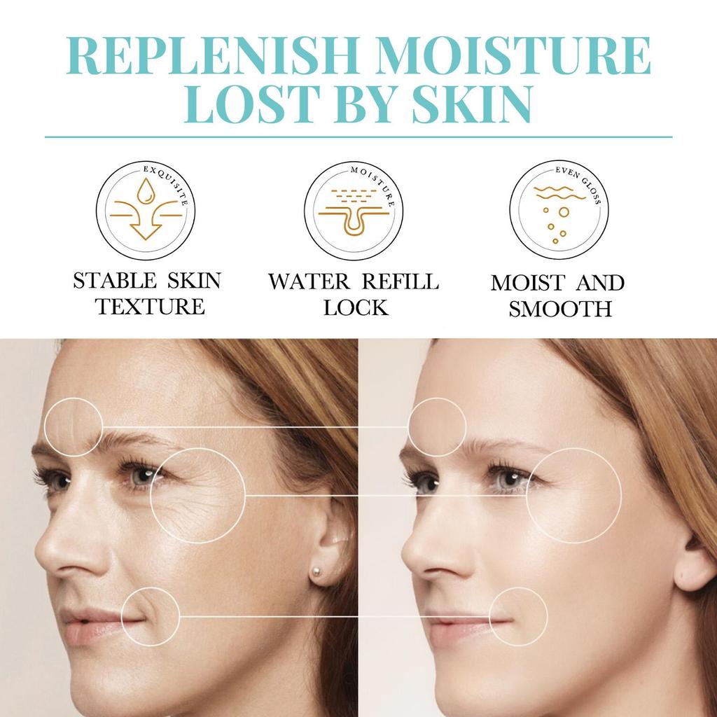 OUHOE Deep Moisturizing Anti-Wrinkle Cream, Hydrates, Brightens, Reduces Spots and Fine Lines, Suitable for the Face, 50g