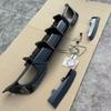 Fit for BMW 3 Series 20-22 G20/G28 Gloss Black Carbon Fiber Rear Diffuser with Dual Vertical Lights.