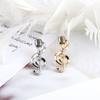 Alloy Gold & Silver Microphone Note Brooch for Backpacks