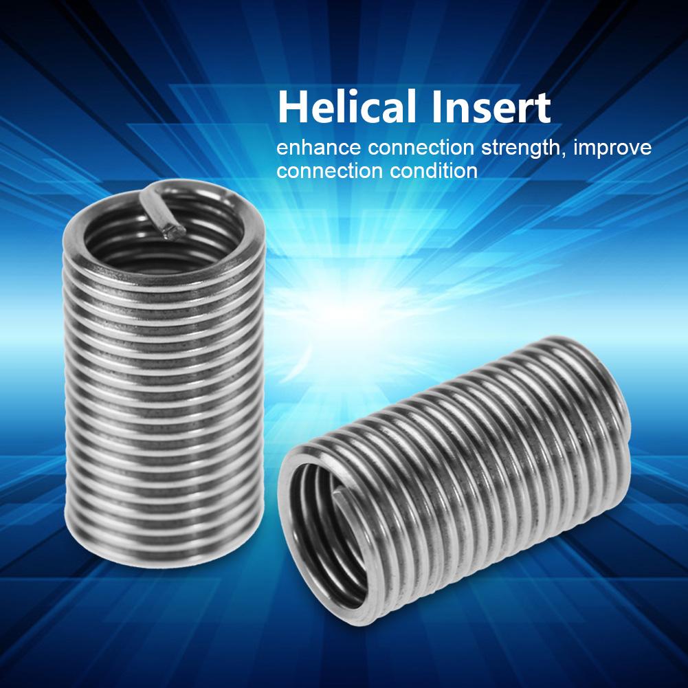 M14 Stainless Steel SS304 Coiled Wire Helical Screw Thread Inserts (M14*2*3 D, 20pcs)