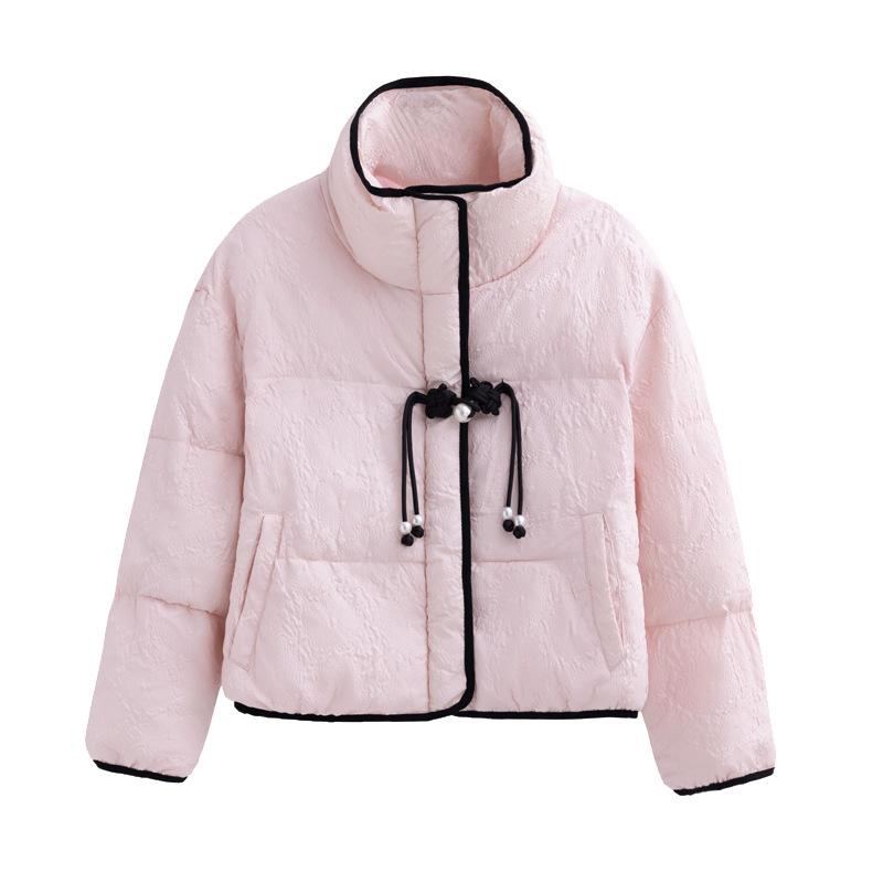 Chinese cotton-padded women's winter thickened short coat is popular this year in winter, small man design bread college style