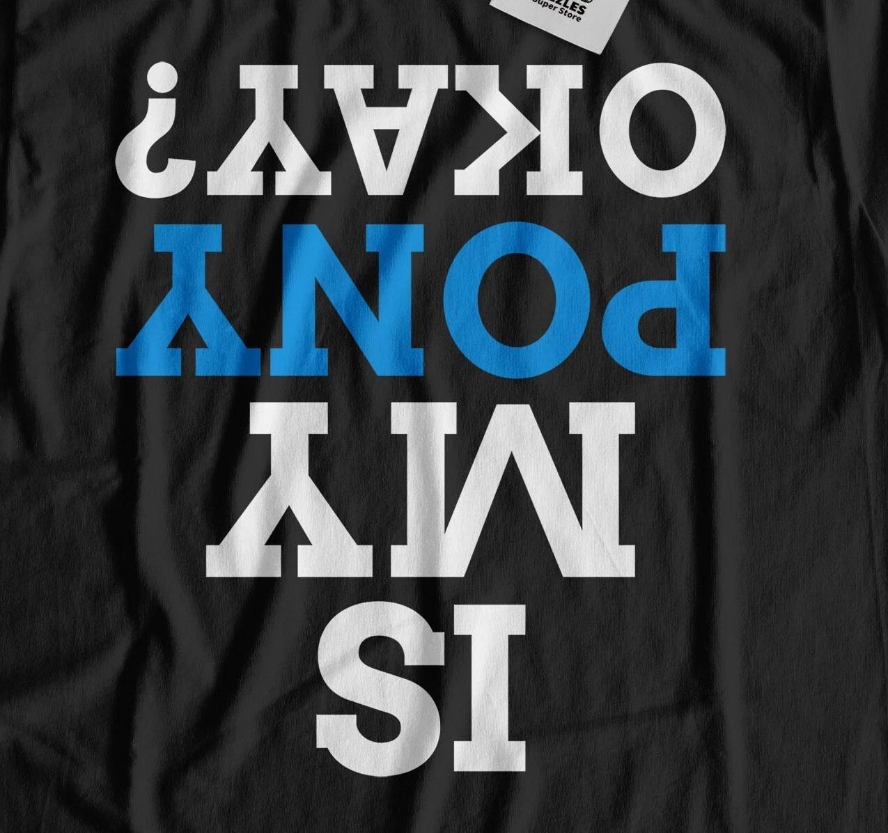 Is My Pony Okay? Unisex Funny Horse Riding T-Shirt Stables Equestrian Gifts 4XL