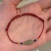 Fulu Anwei Wan Hetian Jade Gourd Bracelet for Women, Natural Authentic Red Cord Bracelet, Light Luxury, Niche and Exquisite