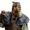 Plush Shoulder Cape Polyester Viking Costume Cape Vintage Faux Fur Shawl  Stage Performance
