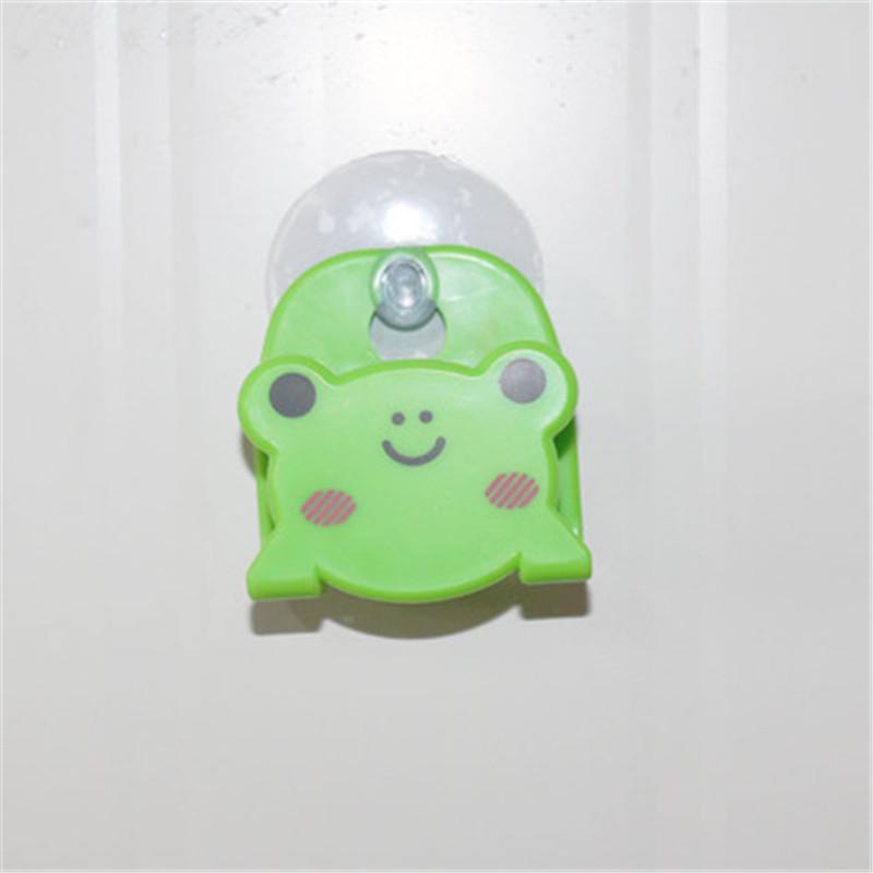 Desenho animado sapo cozinha prateleira de armazenamento urso bonito forte ventosa pia esponja suportes cozinha grátis perfurador pano de prato esfregão suporte