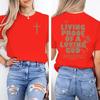 Living Proof Of A Loving God Christian Faith Print T Shirt Unisex Unisex Christianity Bible Verses Tees Vintage Jesus Tshirts