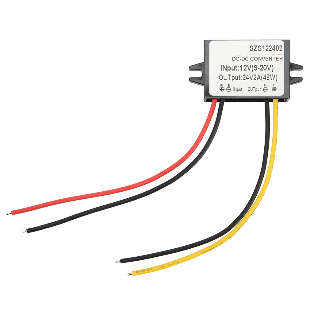 DC To DC Step Up Module IP67 Waterproof PP Housing Boost Voltage Converter Module 12V 9?20V To 24V