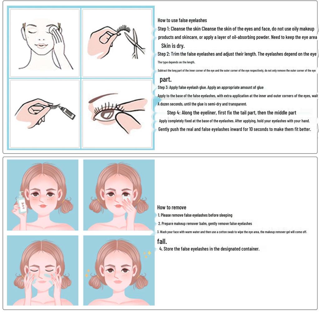 20 Paar dichte, natürlich aussehende falsche Wimpern im europäischen und amerikanischen Stil