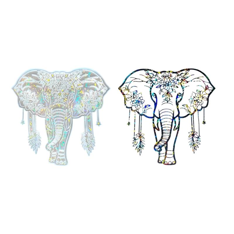 

Elephant Shape Wall Hanging Decoration Crafting Mould Holographics Silicone Mold for Wall Sticker Jewelry Making Tool 1 білий