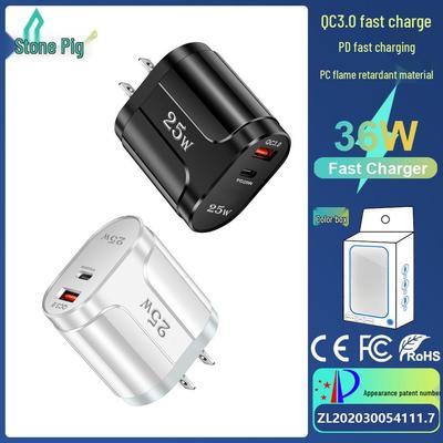 QC3.0+PD 25W Fast Charger with EU/US/UK Plugs