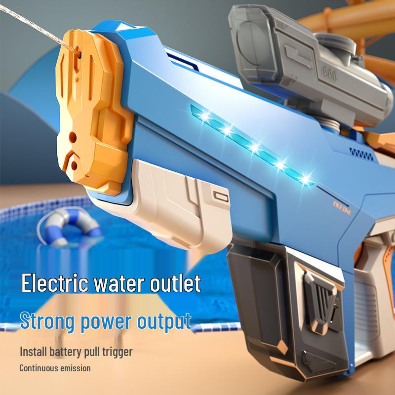 Electric Handheld Water Gun Toy with One-Key Absorption, Large Capacity & Long-Range, Perfect for Boys' Water Fights