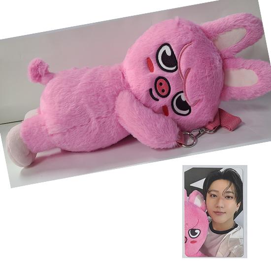 Stray Kids SKZOO Plush Bag celebrATE ( with Photocard from POP UP)