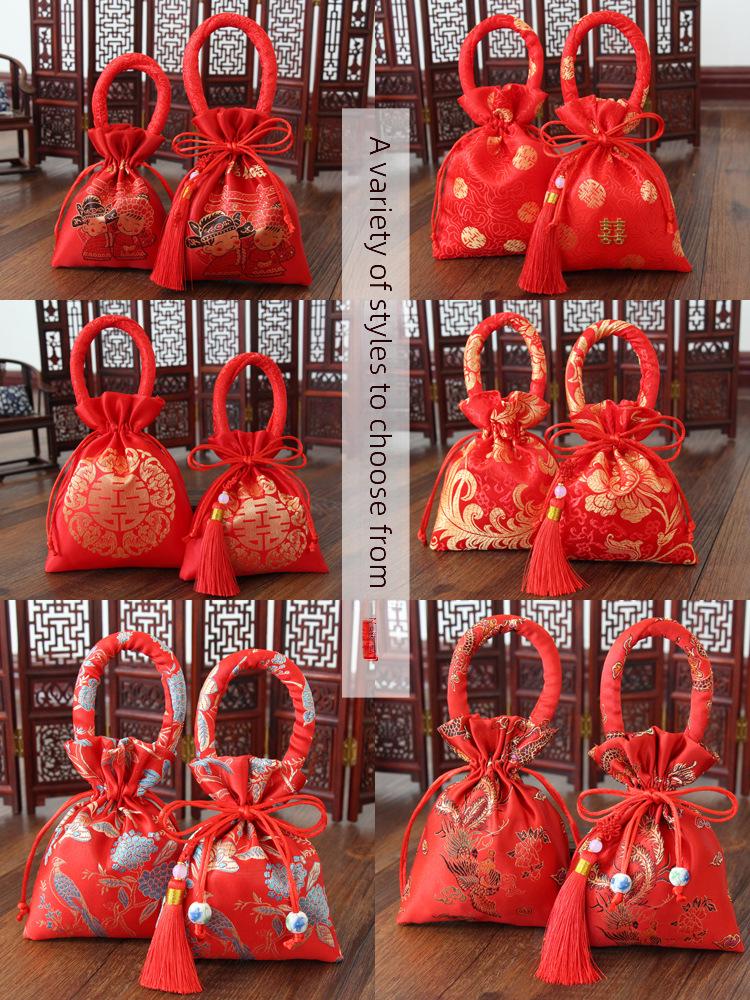 Portable Tassel Wedding Candy Bag - Souvenir Packaging for Weddings and Celebrations
