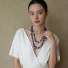 Bohemian Shell Glass Multi-Layer Stacked Necklace Long Sweater Chain Women'S Batch