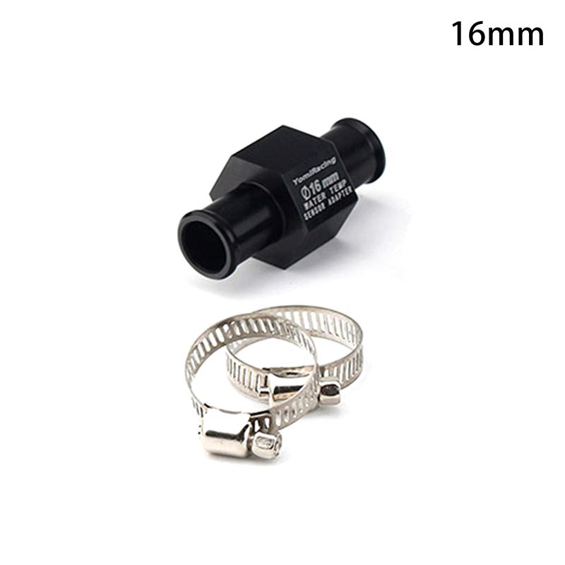 Black Water Temperature Gauge Radiator Temperature Water Temperature Connector Pipe Sensor 16Mm 18Mm 20Mm 22Mm Hose Adapter