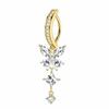 Butterfly Gem Navel Piercing Sexy Shiny Body Jewelry New Zircon Belly Button Rings  Men
