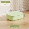 Modern Plastic Storage Bin With Lid For Home Office Organizing And Toy Collection