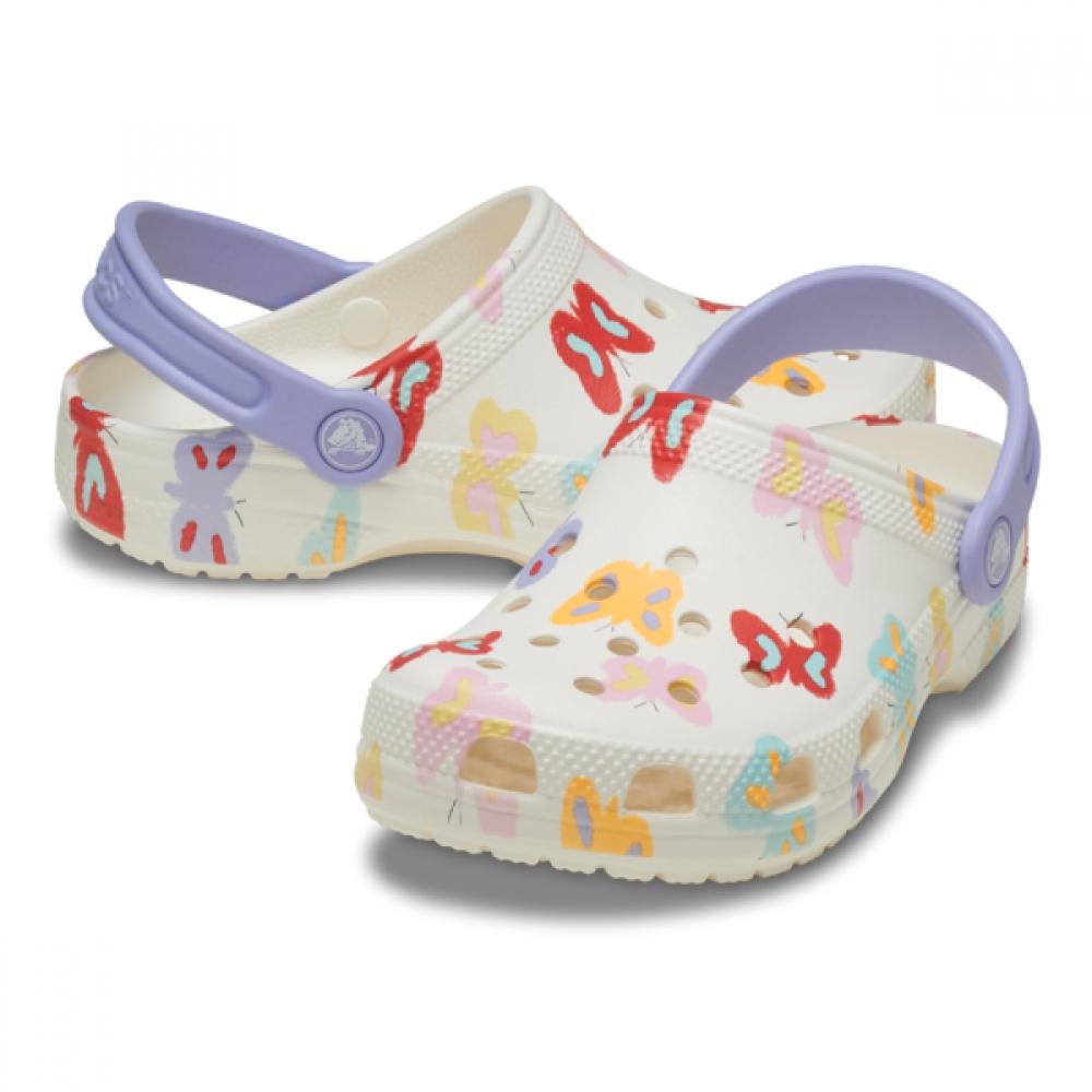 Crocs Kids Classic Butterfly Graphic Clogs Toddler 211263 0wv Crocs Sandals Slippers Gibbitz...