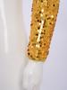 Girls Jazz Dance One Shoulder Long Sleeve Sequins Top Performance Competition Costume